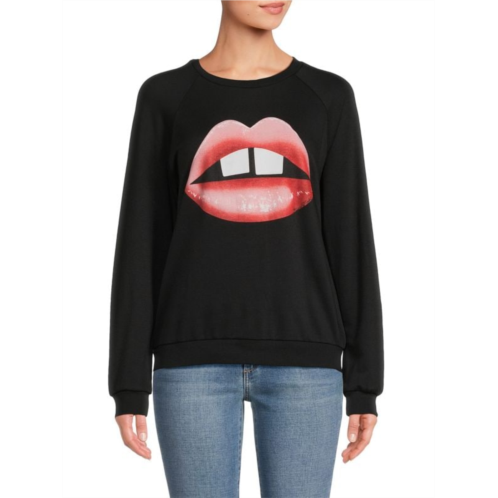 Lauren Moshi Lips Crewneck Sweatshirt