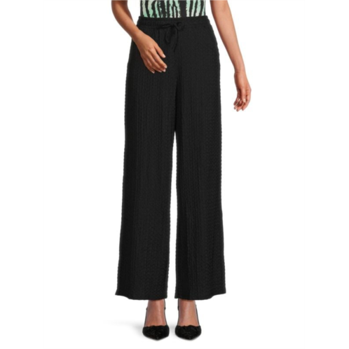 French Connection Tash Textured Wide Leg Trousers
