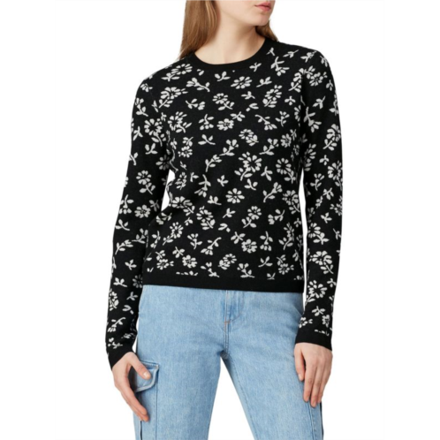 Sandy Liang Floral Merino Wool Sweater