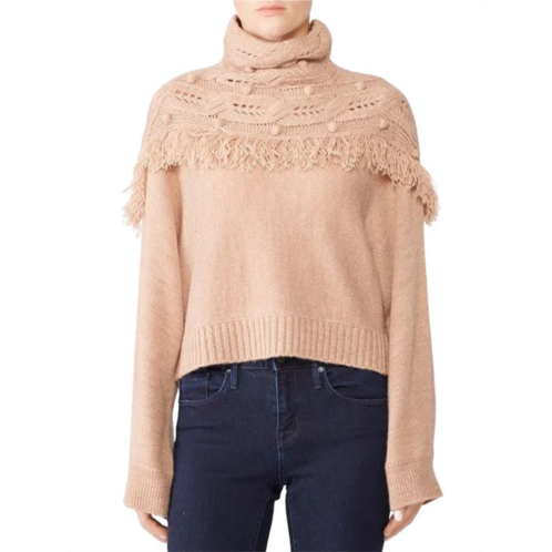 Rachel Zoe Andie Fringe Wool Blend Sweater