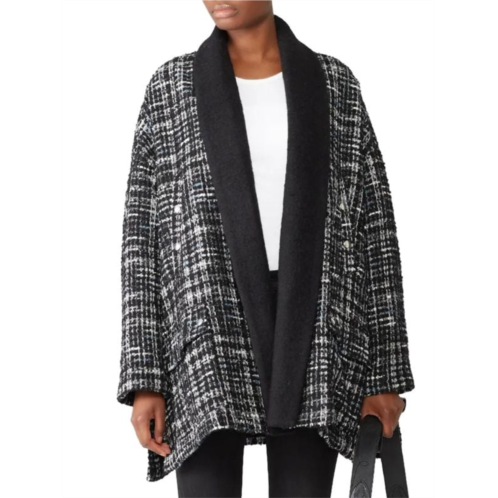 The Kooples Holly Tweed Wool Blend Coat