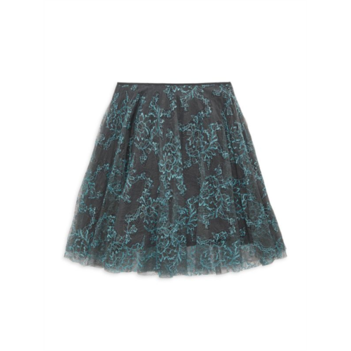 Burberry Little Girls & Girls Lace Tulle Mini Skirt