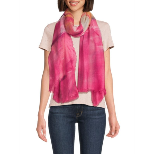 La Fiorentina Abstract Wool Blend Scarf