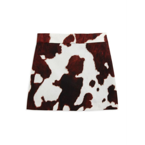 Burberry Girls Abstract Print Mini Skirt