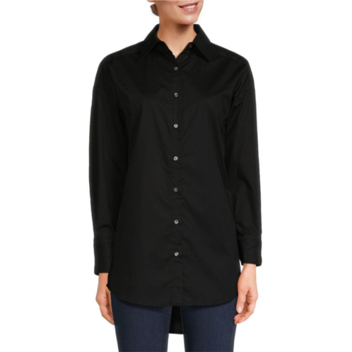 J.McLaughlin Flannery High Low Button Down Shirt