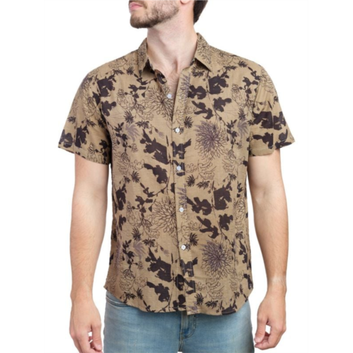 Saryans Arthur Short Sleeve Floral Button Down Shirt