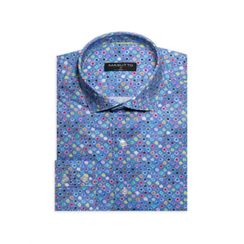 Masutto ?Enrique Star Print Dress Shirt