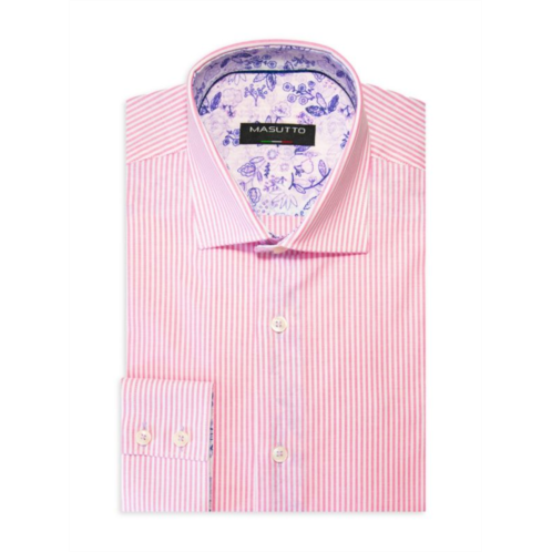 Masutto Lian Modern Fit Striped Sport Shirt