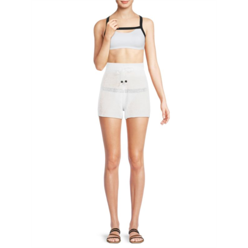 Onia Linen Knit Cover-Up Shorts