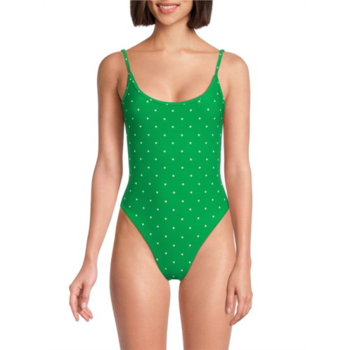 WeWoreWhat Polka Dot One Piece Swimsuit