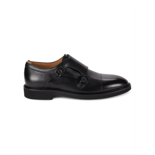 BOSS Jerrad Leather Double Monk Strap Shoes