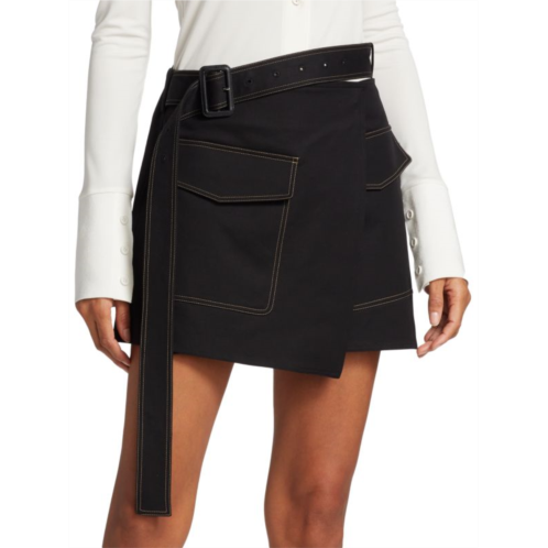 Helmut Lang Trench Wrap Mini Skirt