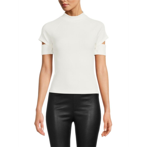 Helmut Lang Ribbed Cut Out Top