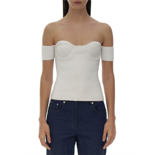 Helmut Lang Contour Off Shoulder Top