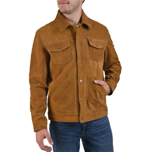 Frye Leather Trucker Jacket