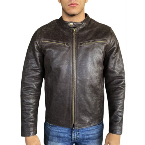 Frye Cafe Racer Leather Jacket