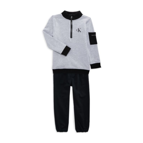 Calvin Klein Jeans Little Boys 2-Piece Sweatshirt & Joggers Set