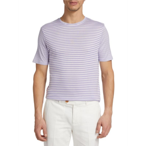 Saks Fifth Avenue COLLECTION Stripe Slim Fit T Shirt