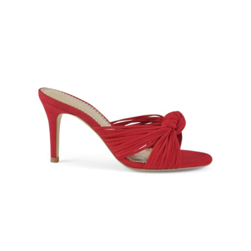 Allegra James Jane Ultrasuede Knotted Heel Sandals