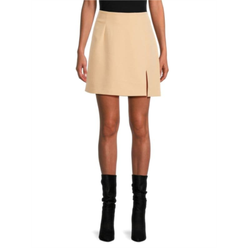Vero Moda High Waist Slit Mini Skirt