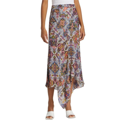 Veronica Beard Mac Handkerchief Midi Skirt