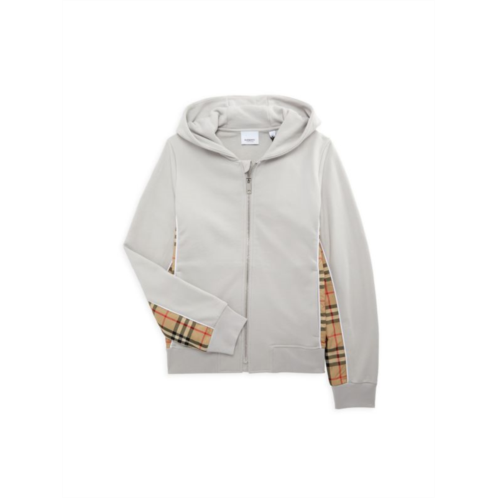 Burberry Little Boys & Boys Check Zip Hoodie