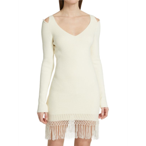 Derek Lam 10 Crosby Atlantis Tassel Mini Bodycon Dress