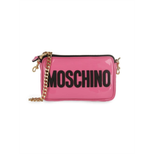 Moschino Patent Logo Shoulder Bag