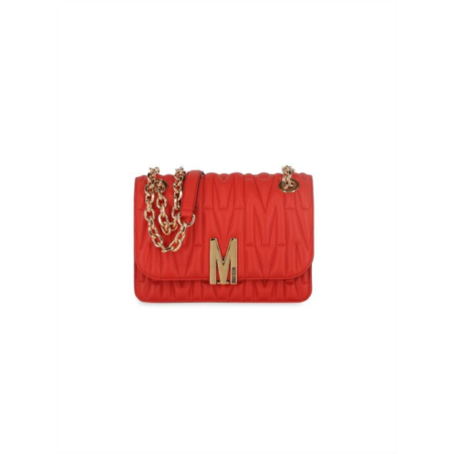 Moschino Quilted M-Logo Crossbody Bag