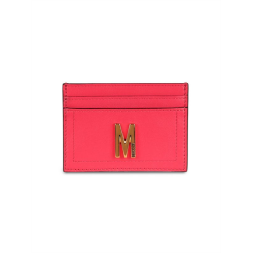 Moschino M-Plaque Leather Card Case