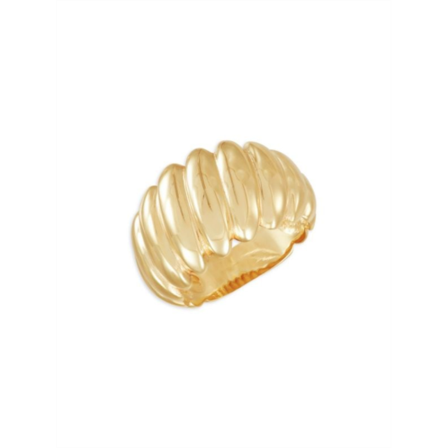Saks Fifth Avenue Made in Italy 14K Yellow Gold Dome Croissant Ring