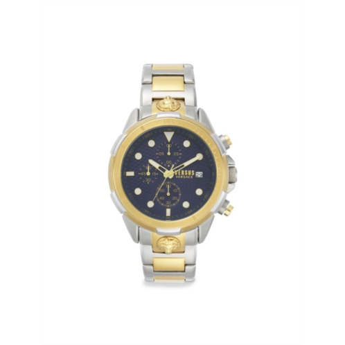 Versus Versace 6E Arrondissement 46MM Stainless Steel Chronograph Bracelet Watch
