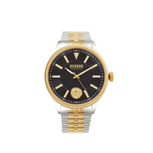 Versus Versace Colonne 45MM Two Tone Stainless Steel Bracelet Watch
