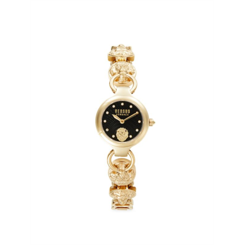 Versus Versace 26MM Broadwood Petite Goldtone IP Stainless Steel & Swarovski Crystal Bracelet Watch