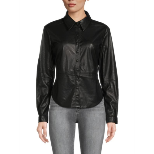 Heartloom Delancey Faux Leather Shirt