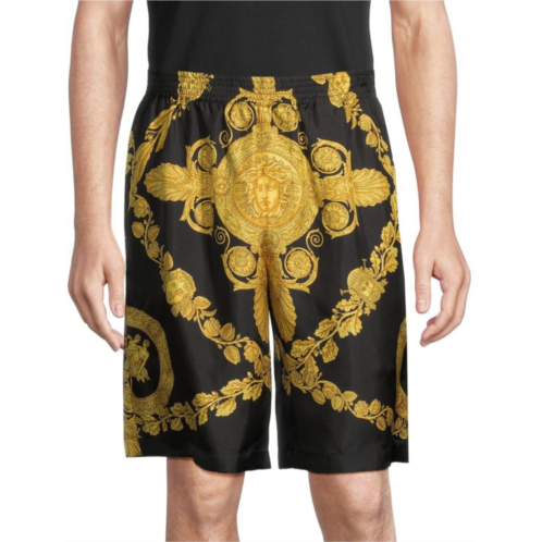 Versace Medusa Silk Twill Shorts