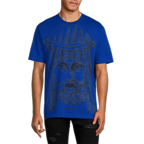 Versace Mitchel Fit Statue Crewneck Graphic Tee