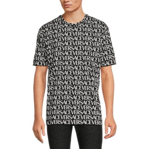 Versace Mitchel Fit Monogram Print Tee