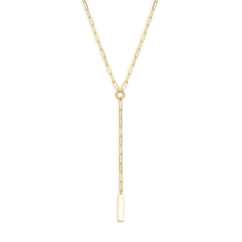 Saks Fifth Avenue 14K Yellow Gold Paperclip Chain Lariat Necklace