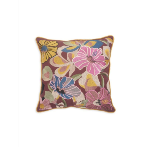 LR Home Floral Hibiscus Throw Pillow