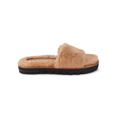 Stuart Weitzman Elodie Faux Fur Chill Slides