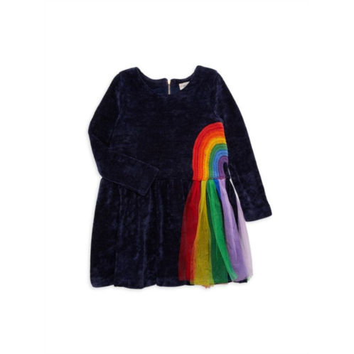 Baby Sara Little Girls Corduroy Rainbow Dress