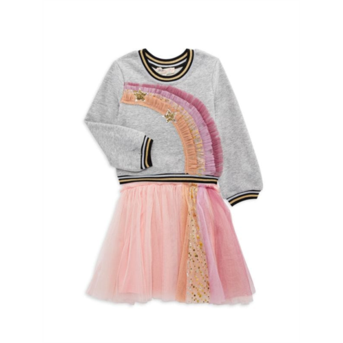 Baby Sara Little Girls 2-Piece Dress & Sweatshirt Set