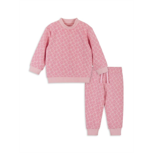 Andy & Evan Baby Girls 2-Piece Floral Sweatshirt & Joggers Set