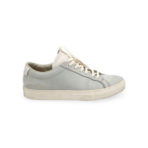 WOMAN BY COMMON PROJECTS Common Projects Achilles Low-Top Sneakers In Grey Nubuck Leather Athletic Shoes Sneakers
