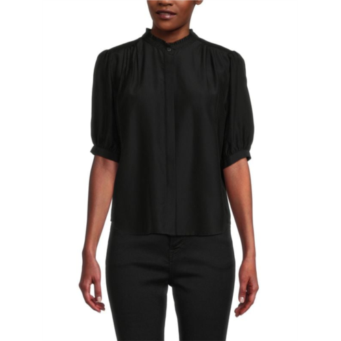 Rag & bone Jordan Silk Blend Blouse