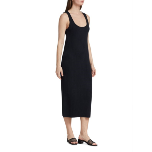 Vince Ribbed Midi Tank Dress