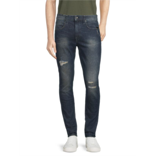 G-Star RAW Revend High Rise Distressed Skinny Jeans