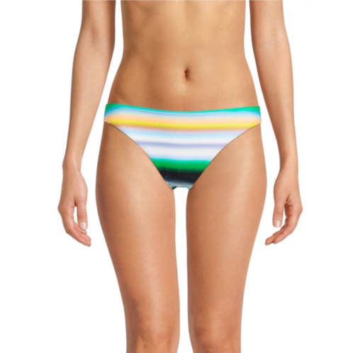 Cynthia Rowley Ombre Striped Bikini Bottoms