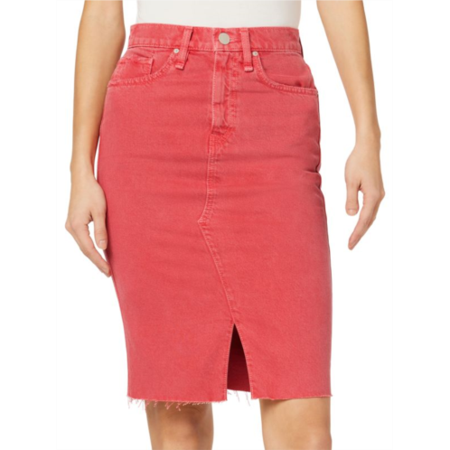 Hudson Reconstructed Knee Length Denim Skirt